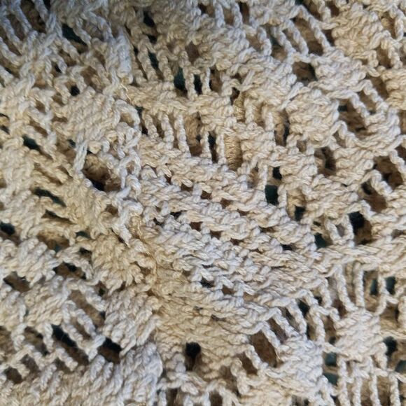 Katie Todd Womens 2X Crochet Asymmetrical Hem Lightweight  Wrap/Sweater/Cover-up - Picture 3 of 6